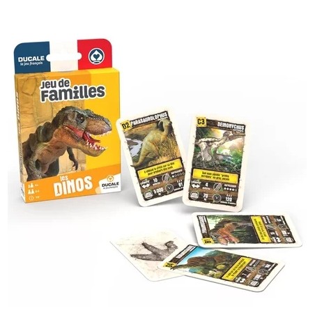 DUCALE JEU DE 7 FAMILLES - DINOSAURES ECOPACK X12