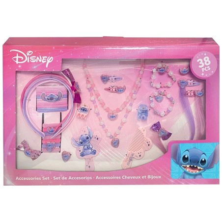 DISNEY STITCH COFFRET BIJOUX ET ACCESSOIRES CHEVEUX