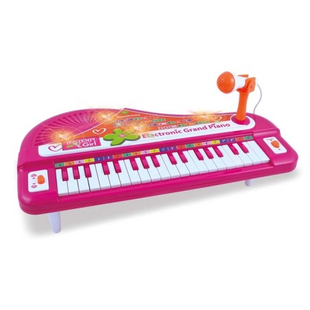 LITTLE PIANO PINK WITH MICROPHONE