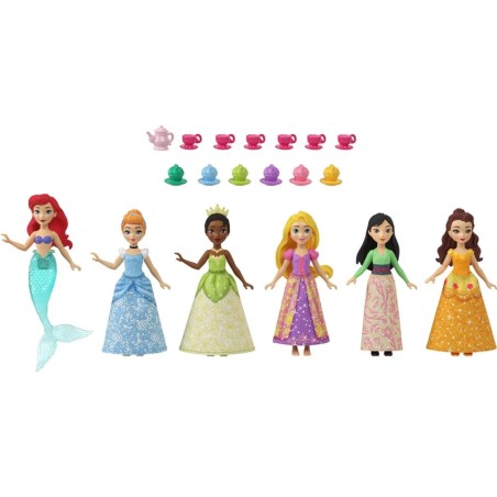 DISNEY PRINCESSES PACK DE 6 POUPEES