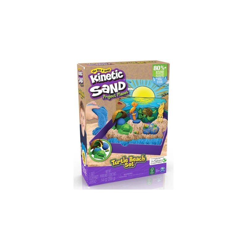 COFFRET PLAGE AUX TORTUES 399 G KINETIC SAND