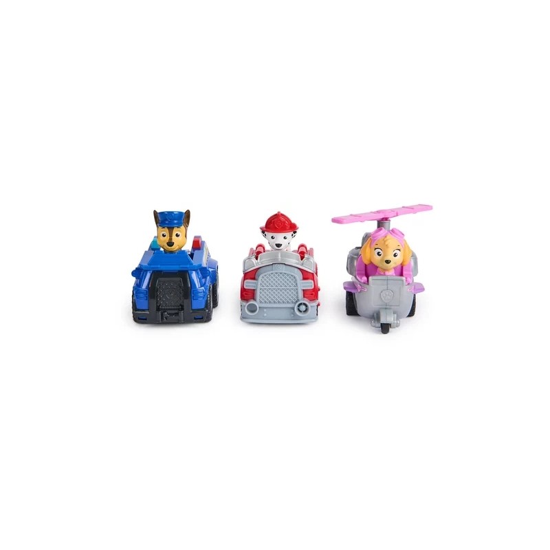 PACK DE 3 VEHICULES RETRO FRICTION LA PAT PATROUILLE