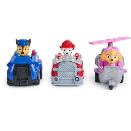 PACK DE 3 VEHICULES RETRO FRICTION LA PAT PATROUILLE