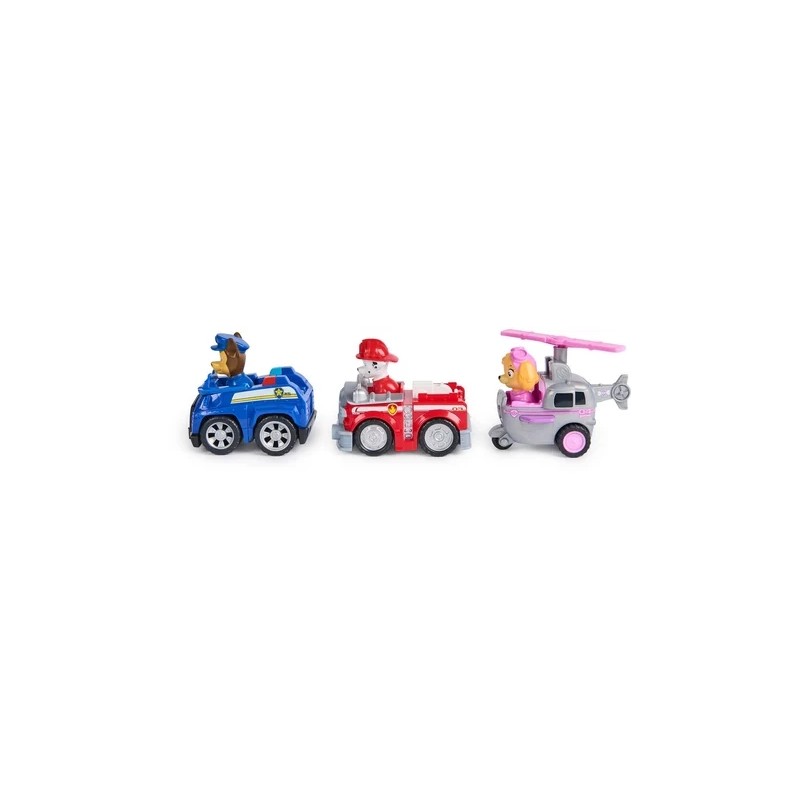 PACK DE 3 VEHICULES RETRO FRICTION LA PAT PATROUILLE