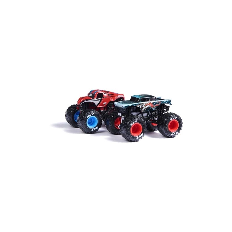 PACK DE 2 VEHICULES MARVEL DIE CAST 1 64 MONSTER JAM