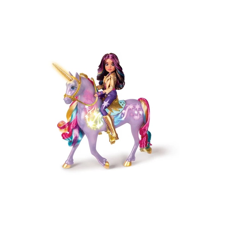 LICORNE A FONCTIONS 28 CM WILDSTAR PLUS POUPEE 24 CM UNICORN ACADEMY