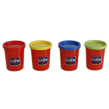 4 POTS DE PATE A MODELER - COULEURS PRIMAIRES