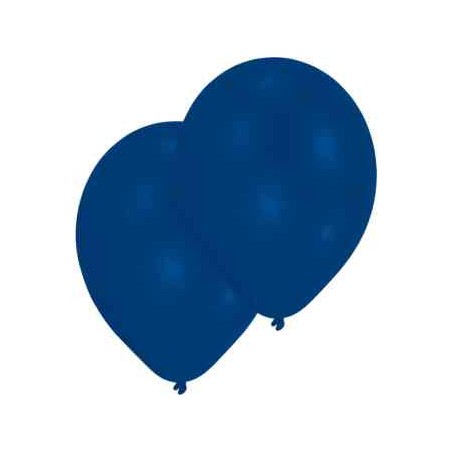 10 BALLONS LATEX STANDARD BLEU 27 5 CM - 11