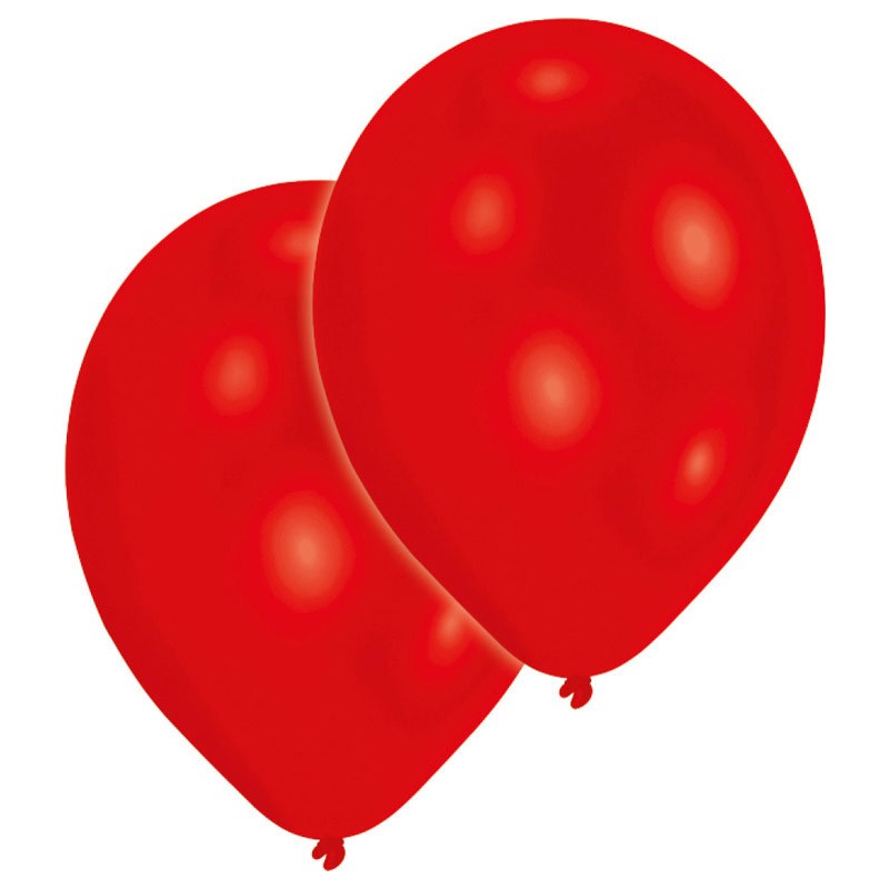 10 BALLONS LATEX STANDARD ROUGE 27 5 CM - 11