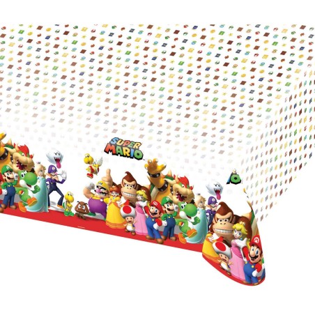 NAPPE PLASTIFIEE SUPER MARIO 120 X 180 CM