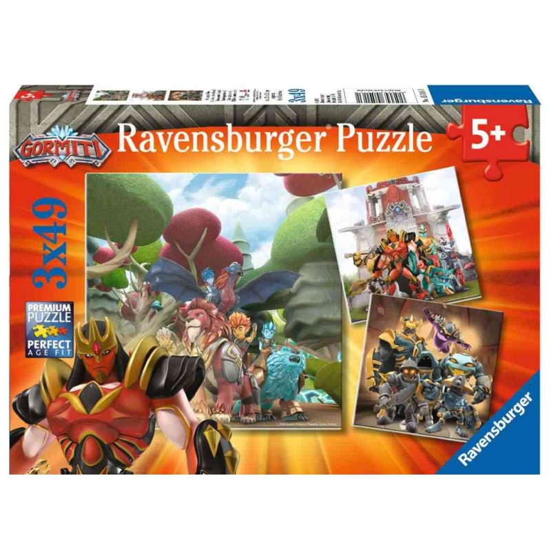 PUZZLES 3X49 P - LE BIEN CONTRE LE MAL - GORMITI