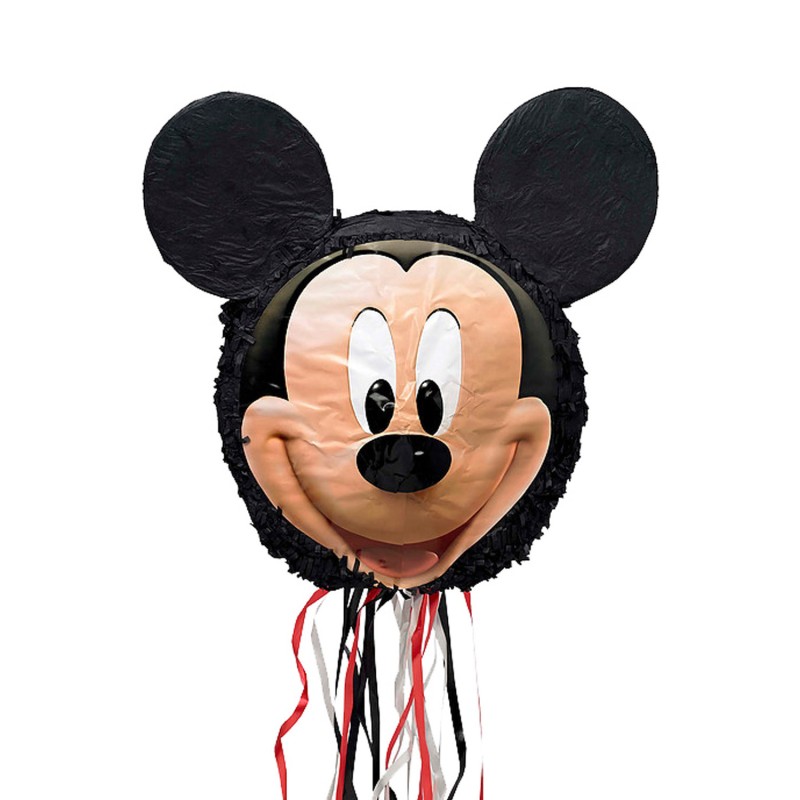 PINATA A FICELLES MICKEY MOUSE EN PAPIER ET PLASTIQUE 43 X 45 5 X 10 5 CM