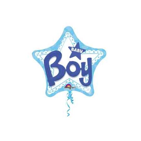 MULTI BALLONS HELIUM BLEU 81CM - BABY BOY