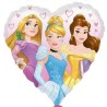 BALLON FOIL STANDARD COEUR DISNEY PRINCESSES S60 PAQUET 43 CM