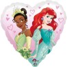 BALLON FOIL STANDARD COEUR DISNEY PRINCESSES S60 PAQUET 43 CM