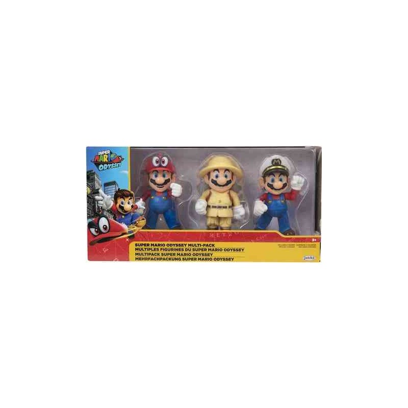 SUPER MARIO ODYSSEY PACK DE 3 FIGURINES 10 CM