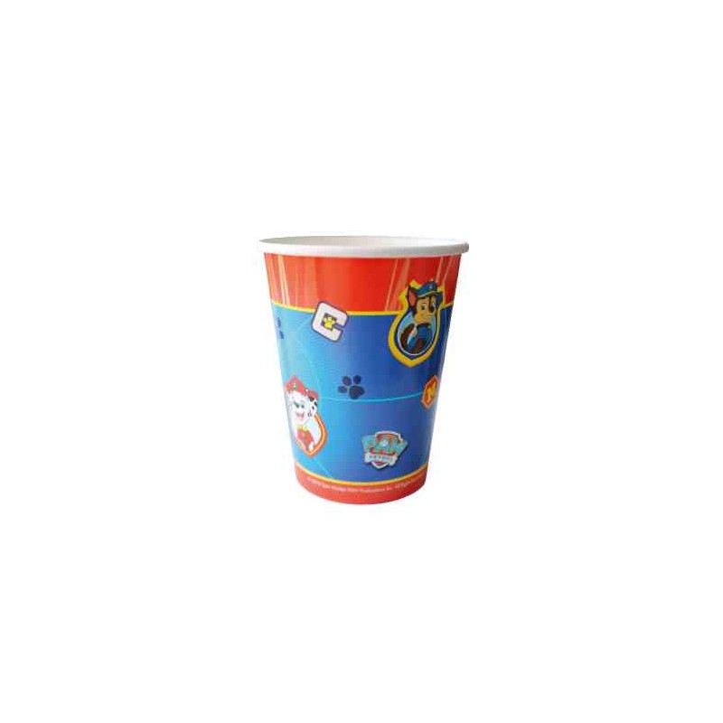 8 GOBELETS PAPIER PAT PATROUILLE 250 ML