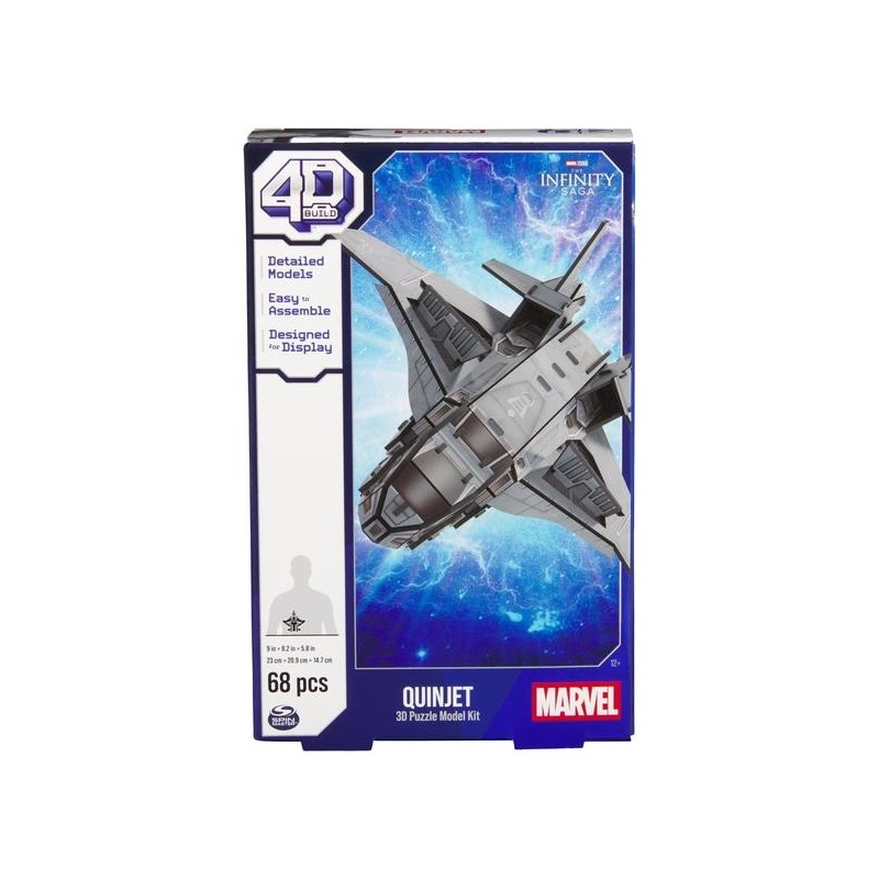 MINI VAISSEAU QUINJET AVENGERS MARVEL 4D BUILD