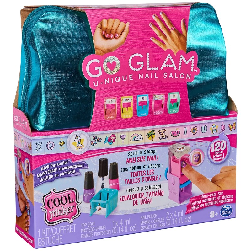 COOL MAKER - COFFRET GO GLAM U-NIQUE NAIL SALON PLUS POCHETTE FORMAT VOYAGE