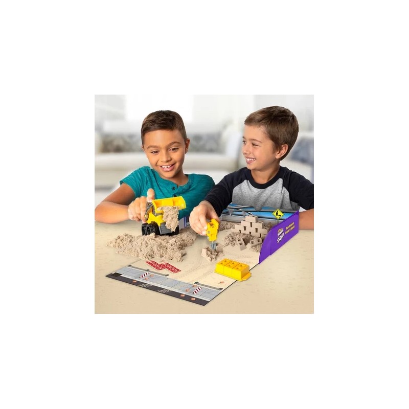 COFFRET CHANTIER CREUSER ET DEMOLIR 454 G KINETIC SAND