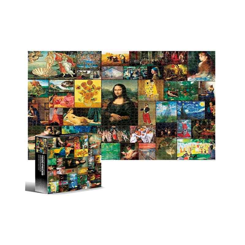 PUZZLE 1500 PCS - 40 PEINTURES MONDIALEMENT CONNUES