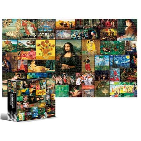 PUZZLE 1500 PCS - 40 PEINTURES MONDIALEMENT CONNUES