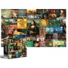 PUZZLE 1500 PCS - 40 PEINTURES MONDIALEMENT CONNUES