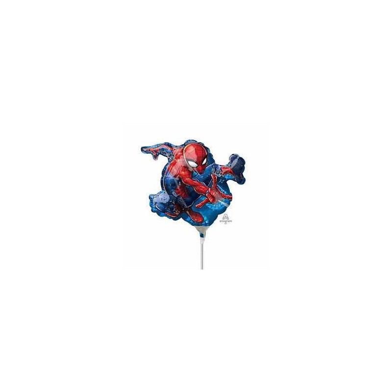 BALLON FOIL MINI SHAPE SPIDER-MAN A30 VRAC 17X25 CM