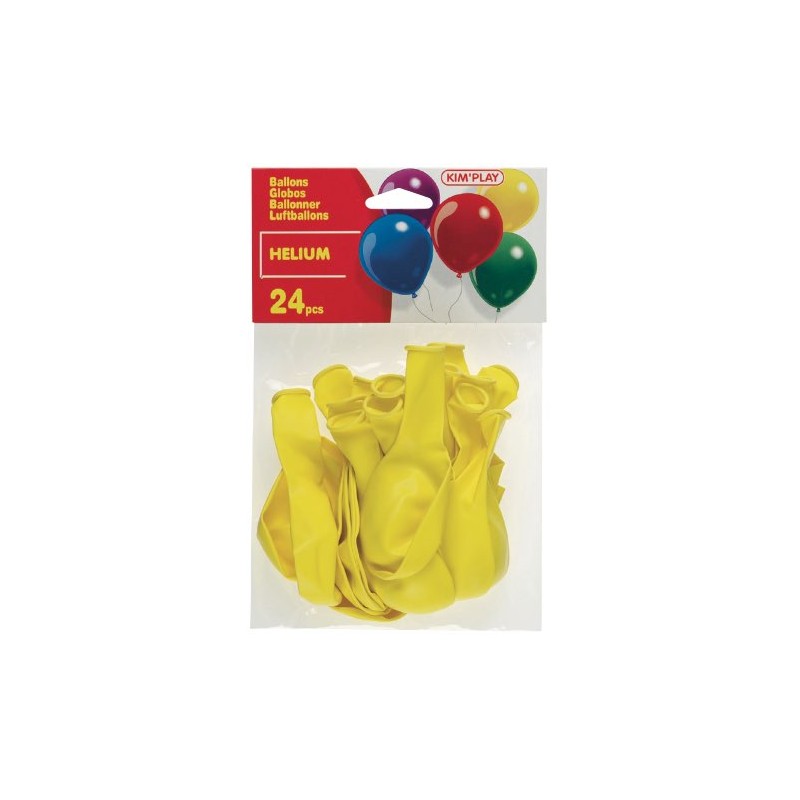 24 BALLONS EXCEL JAUNE