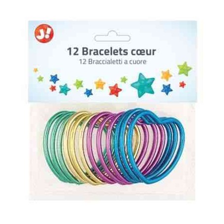 12 BRACELETS COEUR